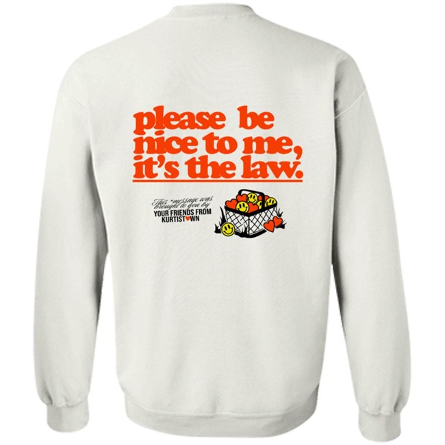 Please Be Nice To Me SweatShirt Please Be Nice To Me SweatShirt