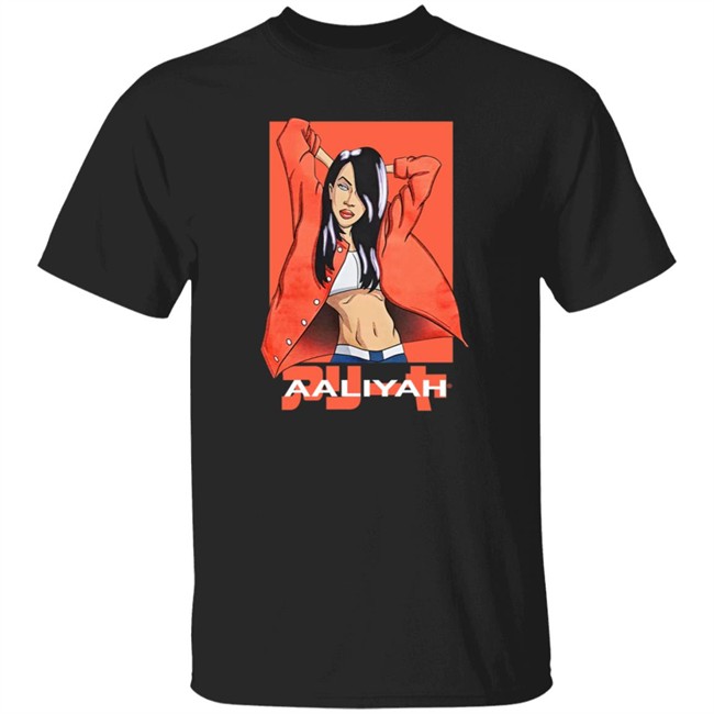 Urban Outfitters Aaliyah Anime Tee Shirt