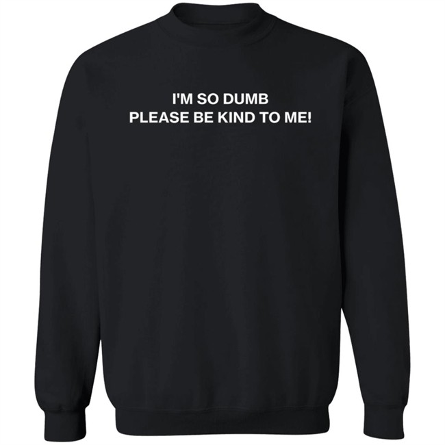 I'm So Dumb Please Be Kind To Me Hoodie I'm So Dumb Please Be Kind To Me Hoodie