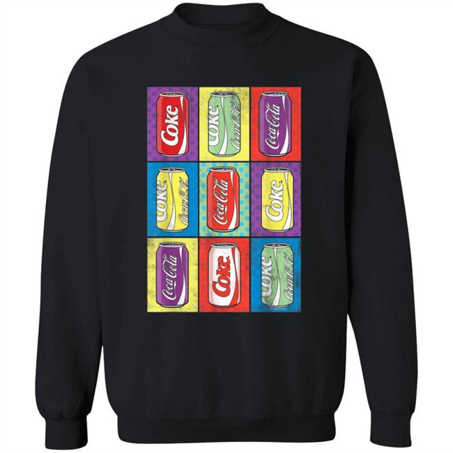 Limited Edition Coca Cola Retro Pop Art Cans Shirt Limited Edition Coca Cola Retro Pop Art Cans Shirt