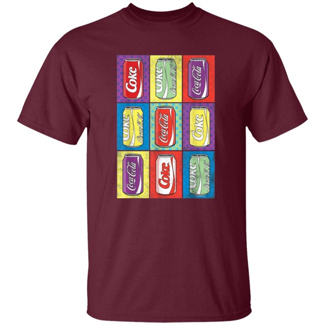Limited Edition Coca Cola Retro Pop Art Cans Shirt Limited Edition Coca Cola Retro Pop Art Cans Shirt