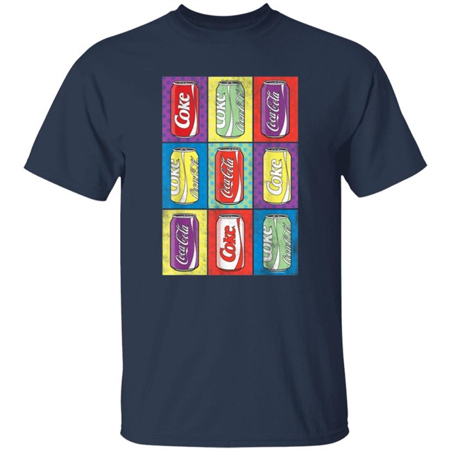 Limited Edition Coca Cola Retro Pop Art Cans Shirt Limited Edition Coca Cola Retro Pop Art Cans Shirt
