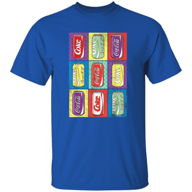 Limited Edition Coca Cola Retro Pop Art Cans Shirt Limited Edition Coca Cola Retro Pop Art Cans Shirt