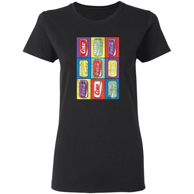 Limited Edition Coca Cola Retro Pop Art Cans Shirt Limited Edition Coca Cola Retro Pop Art Cans Shirt