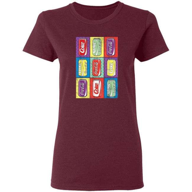Limited Edition Coca Cola Retro Pop Art Cans Shirt Limited Edition Coca Cola Retro Pop Art Cans Shirt