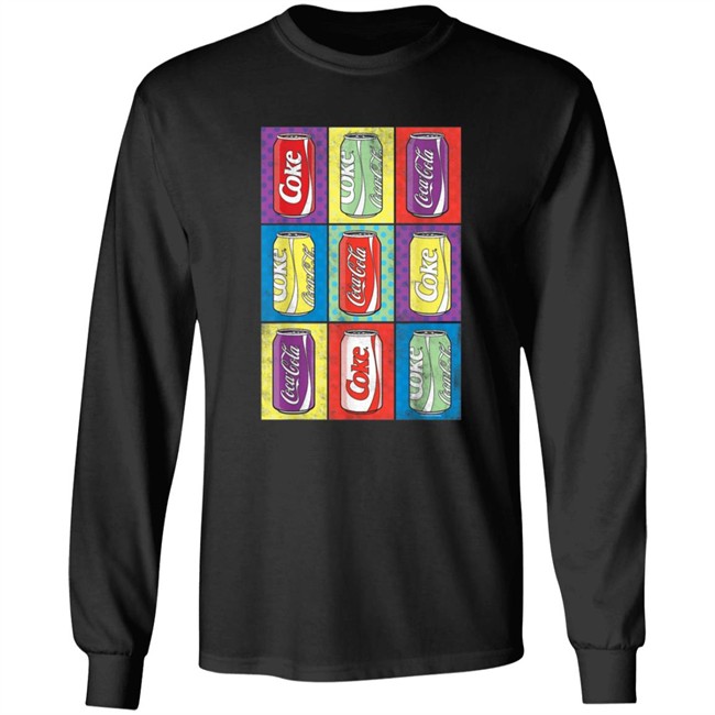 Limited Edition Coca Cola Retro Pop Art Cans Shirt Limited Edition Coca Cola Retro Pop Art Cans Shirt