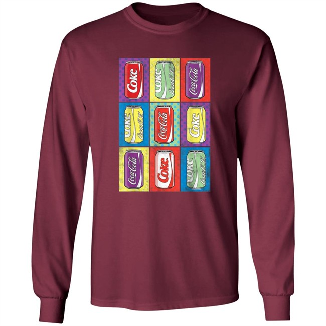 Limited Edition Coca Cola Retro Pop Art Cans Shirt Limited Edition Coca Cola Retro Pop Art Cans Shirt