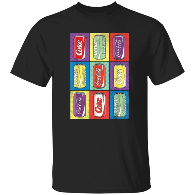 Limited Edition Coca Cola Retro Pop Art Cans Shirt