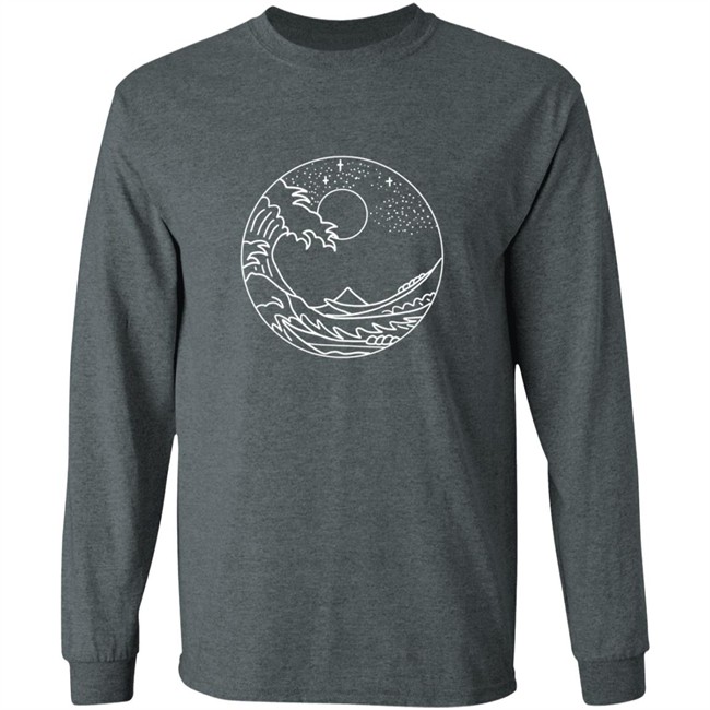 The Great Wave Off Kanagawa Minimal Line Art Nature Gift T Shirt The Great Wave Off Kanagawa Minimal Line Art Nature Gift T Shirt