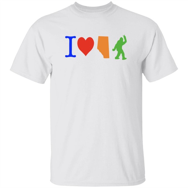 Limited Edition Ableg I Love Alberta Bigfoot Abpoli Shirt