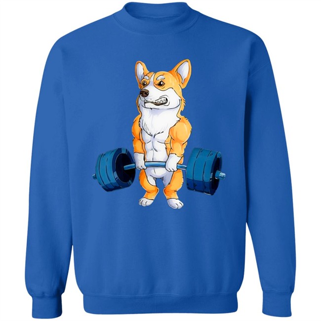 Aliceson And Lee Dog Fitness Day CrewNeck Sweatshirt Aliceson And Lee Dog Fitness Day CrewNeck Sweatshirt