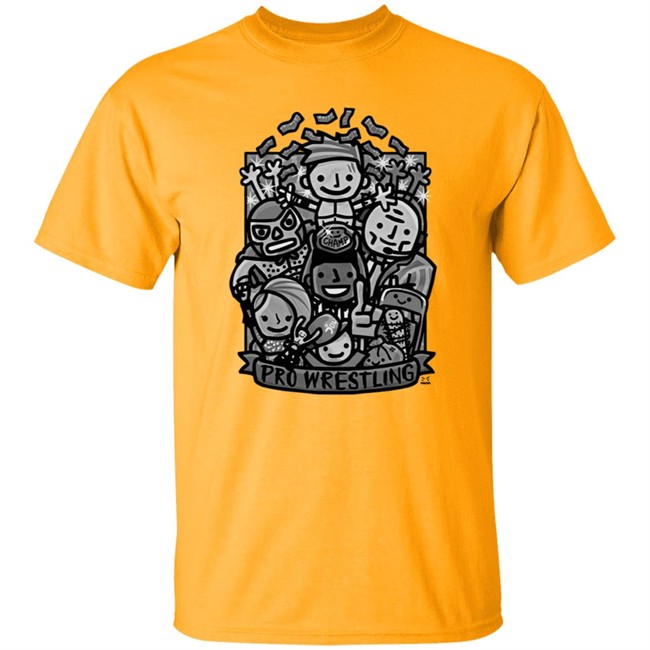 Ofooro Pro Wrestling Black And White Shirt Ofooro Pro Wrestling Black And White Shirt