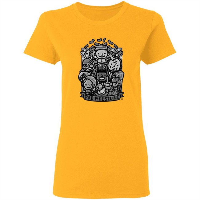 Ofooro Pro Wrestling Black And White Shirt Ofooro Pro Wrestling Black And White Shirt