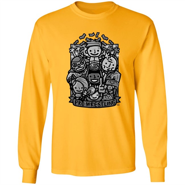 Ofooro Pro Wrestling Black And White Shirt Ofooro Pro Wrestling Black And White Shirt