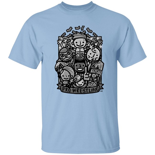 Ofooro Pro Wrestling Black And White Shirt Ofooro Pro Wrestling Black And White Shirt