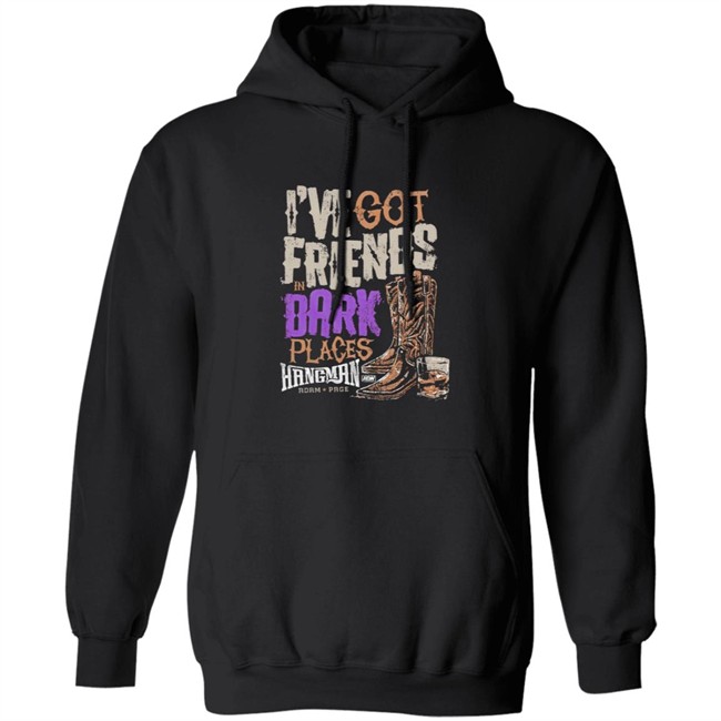 I've Got Friends in Dark Places Hangman Adam Page Shirt I've Got Friends in Dark Places Hangman Adam Page Shirt