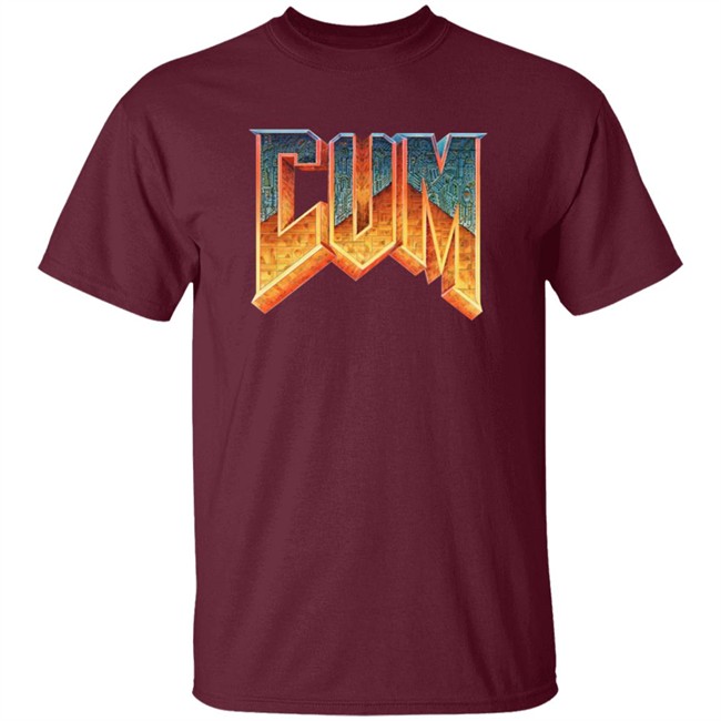 Limited Edition Cum Doom Shirt Cum Doom Logo Parody Shirt Limited Edition Cum Doom Shirt Cum Doom Logo Parody Shirt