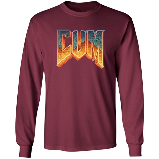 Limited Edition Cum Doom Shirt Cum Doom Logo Parody Shirt Limited Edition Cum Doom Shirt Cum Doom Logo Parody Shirt