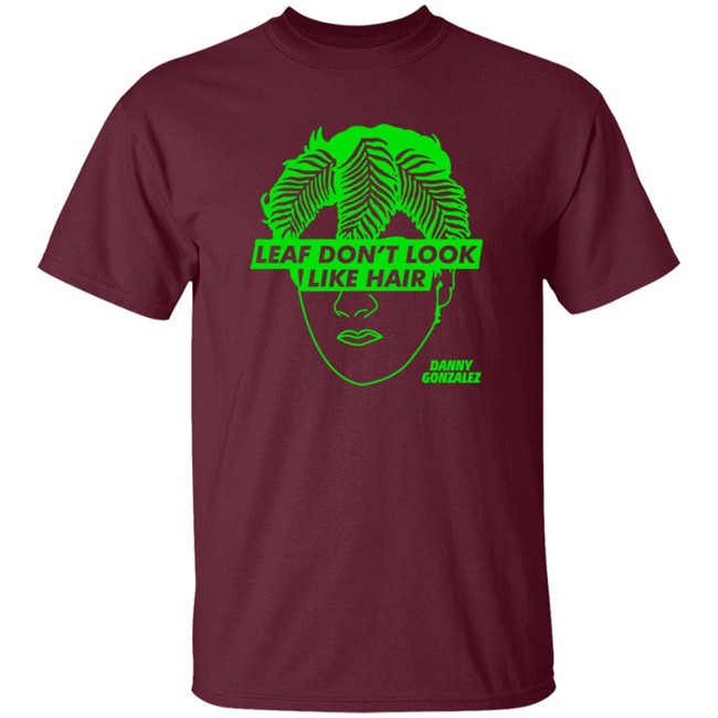 Leaf Don't Look Like Hair Black Tee Leaf Don't Look Like Hair Black Tee