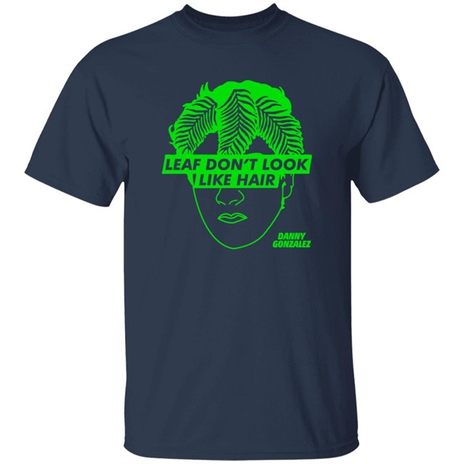 Leaf Don't Look Like Hair Black Tee Leaf Don't Look Like Hair Black Tee