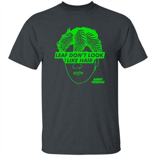 Leaf Don't Look Like Hair Black Tee Leaf Don't Look Like Hair Black Tee