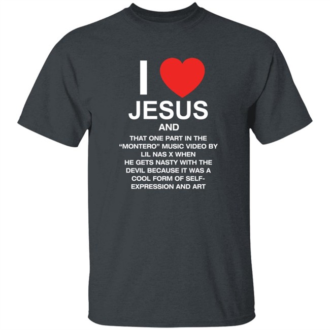 Pizzaslime Store Merch I Love Jesus And Montero By Lil Nas X Shirt Pizzaslime Store Merch I Love Jesus And Montero By Lil Nas X Shirt