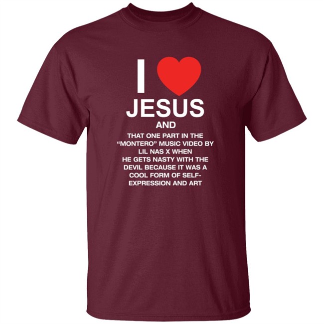 Pizzaslime Store Merch I Love Jesus And Montero By Lil Nas X Shirt Pizzaslime Store Merch I Love Jesus And Montero By Lil Nas X Shirt