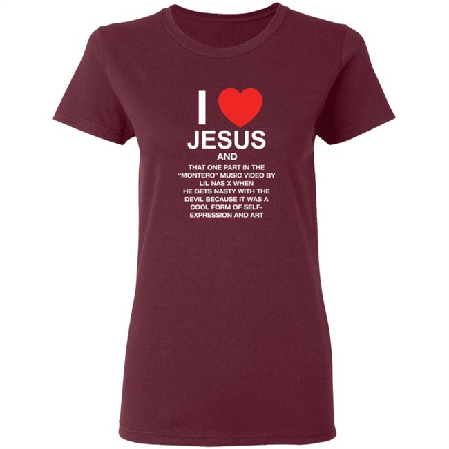 Pizzaslime Store Merch I Love Jesus And Montero By Lil Nas X Shirt Pizzaslime Store Merch I Love Jesus And Montero By Lil Nas X Shirt