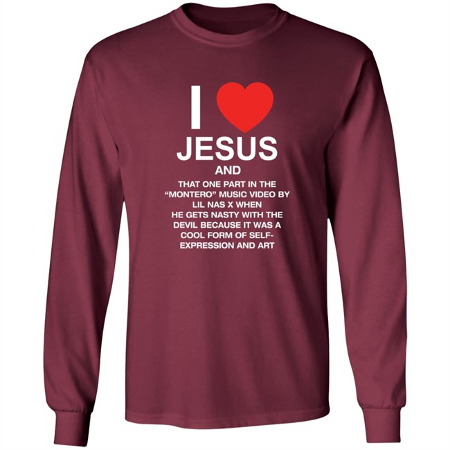 Pizzaslime Store Merch I Love Jesus And Montero By Lil Nas X Shirt Pizzaslime Store Merch I Love Jesus And Montero By Lil Nas X Shirt