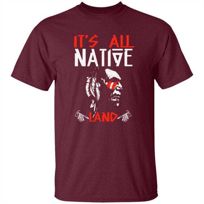 Limited Edition Its All Native Land Native American Tri-blend T Shirt Limited Edition Its All Native Land Native American Tri-blend T Shirt