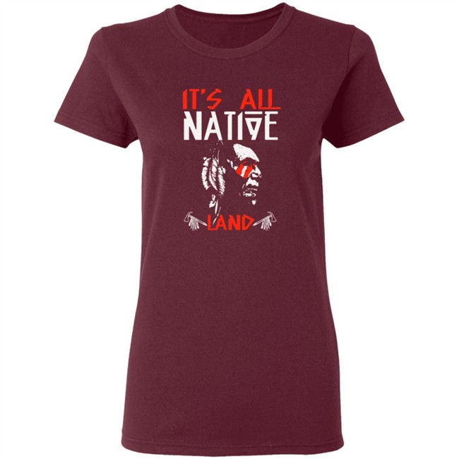 Limited Edition Its All Native Land Native American Tri-blend T Shirt Limited Edition Its All Native Land Native American Tri-blend T Shirt