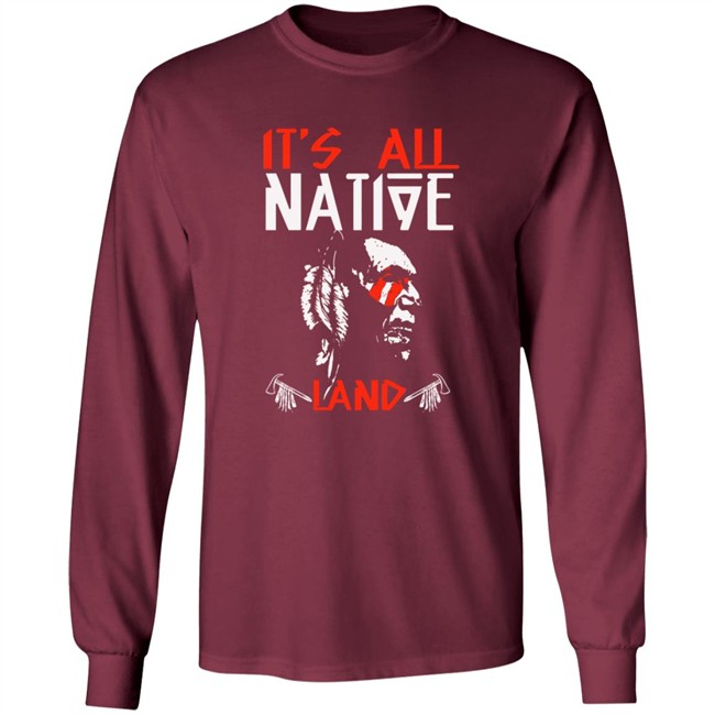 Limited Edition Its All Native Land Native American Tri-blend T Shirt Limited Edition Its All Native Land Native American Tri-blend T Shirt