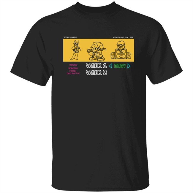 Limited Edition Sharkrobot Merch Friday Night Funkin Story Mode Shirt