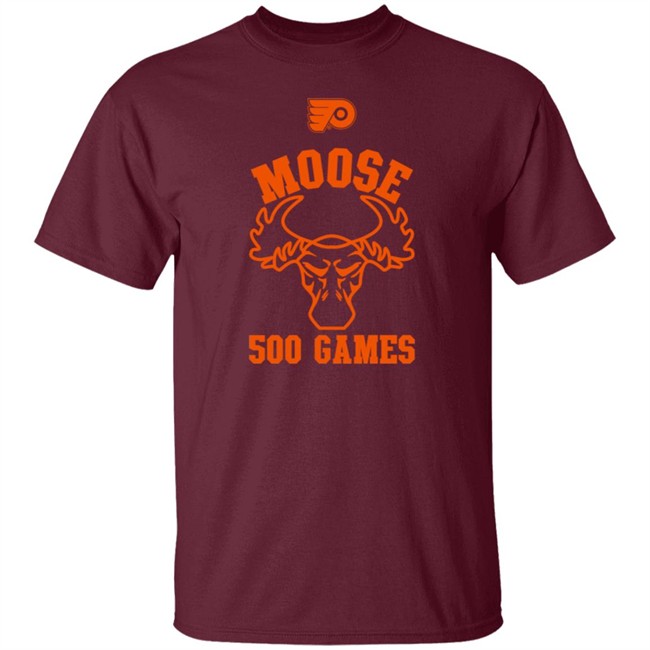 Bill Meltzer Kevin Hayes Moose 500 Games T Shirt Bill Meltzer Kevin Hayes Moose 500 Games T Shirt