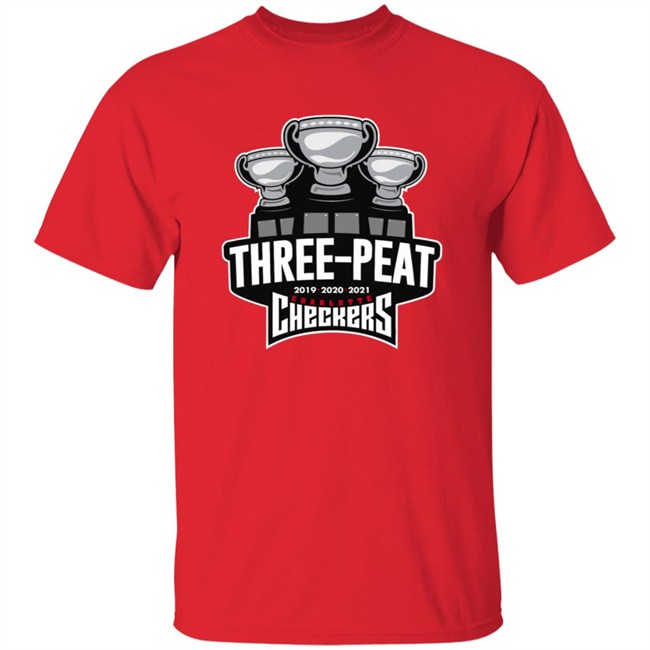 Three Peat Charlotte Checkers 2021 Shirt
