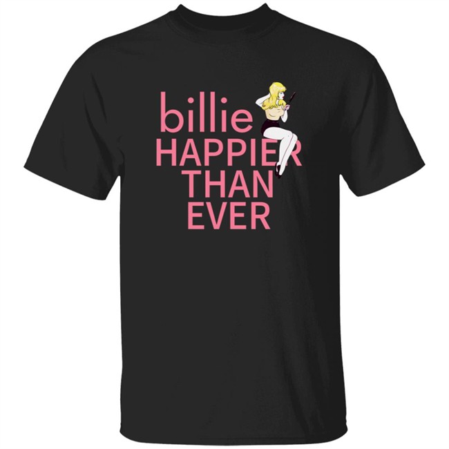 Billie Happier Than Ever Black New Shirt