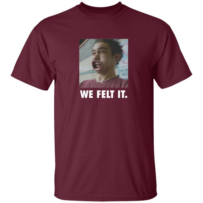 Joshua Bassett Store We Feel It Tee Shirt Joshua Bassett Store We Feel It Tee Shirt