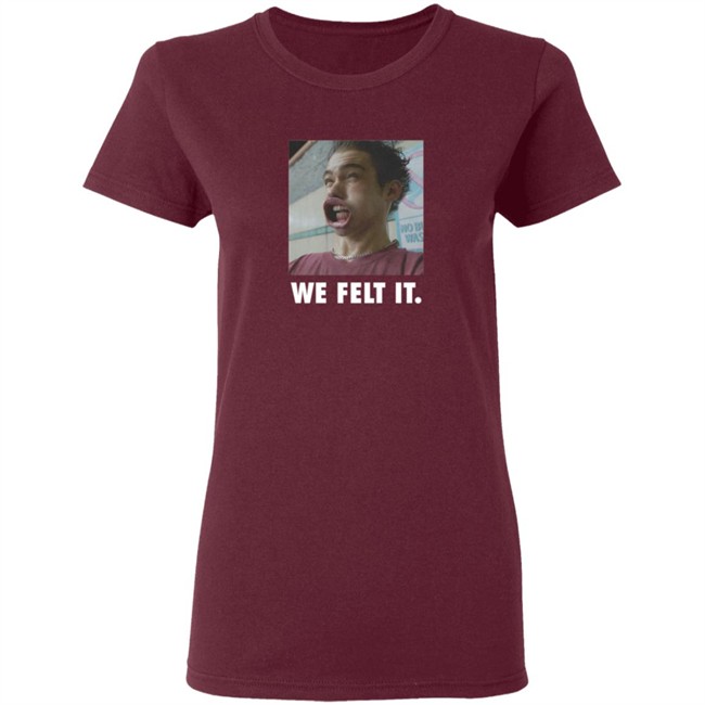 Joshua Bassett Store We Feel It Tee Shirt Joshua Bassett Store We Feel It Tee Shirt