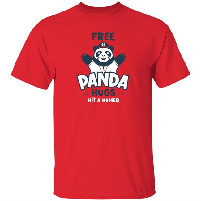 Ronald Acuna Jr Rotowear Free Panda Hugs Hit A Homer T Shirt