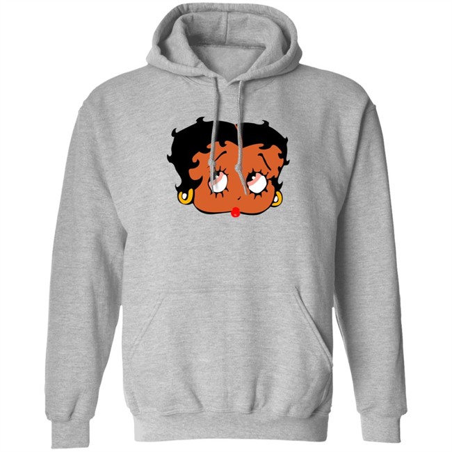 Nygel Edmonds Nyocho Store Grey Betty Boop Hoodie Sweatshirt