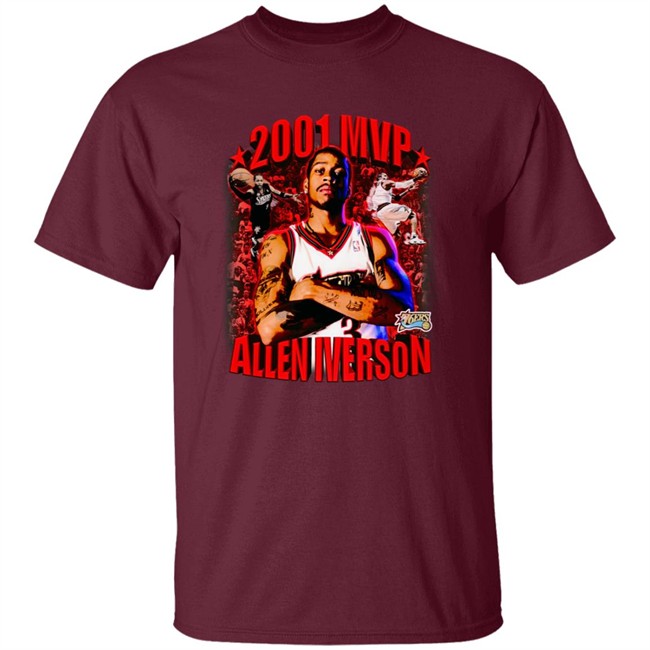 Ben AM Vintage 2001 Allen Iverson Mvp T Shirt Ben AM Vintage 2001 Allen Iverson Mvp T Shirt