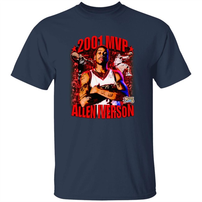 Ben AM Vintage 2001 Allen Iverson Mvp T Shirt Ben AM Vintage 2001 Allen Iverson Mvp T Shirt