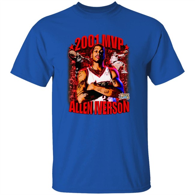 Ben AM Vintage 2001 Allen Iverson Mvp T Shirt Ben AM Vintage 2001 Allen Iverson Mvp T Shirt
