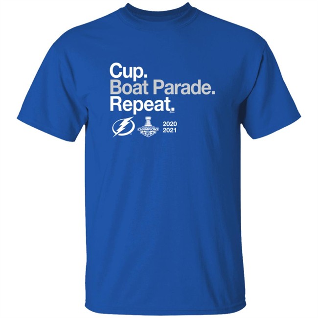 Justin Schecker Go Bolts Cup Boat Parade Repeat Shirt