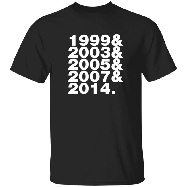 Josh Paredes Go Spurs Go 1999 2003 2005 2007 2014 Shirt