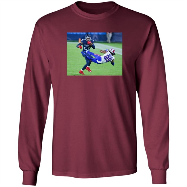 Derrick Henry Tosses Josh Norman T Shirt Brett Kern Derrick Henry Tosses Josh Norman T Shirt Brett Kern
