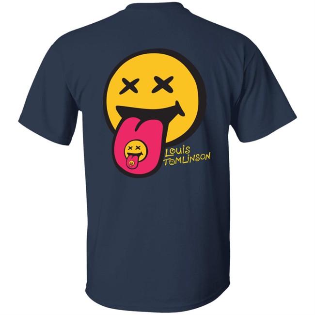 Louis Tomlinson Merch Black Summer Smiley Tee Shirt Louis Tomlinson Merch Black Summer Smiley Tee Shirt