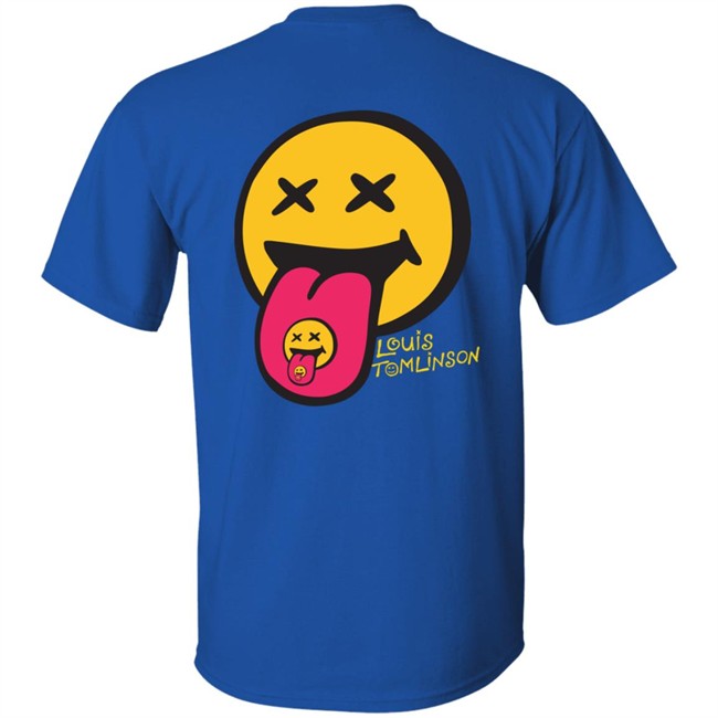 Louis Tomlinson Merch Black Summer Smiley Tee Shirt Louis Tomlinson Merch Black Summer Smiley Tee Shirt