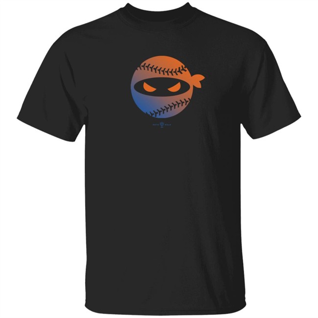 Roto Wear Merch New Pitching Ninja Back In Black Edition T Shirt