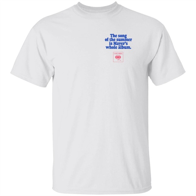 John Mayer Store Merch Sob Rock Universe Billboard - Song of the Summer Is Mayer’s Whole Album Tee Shirt